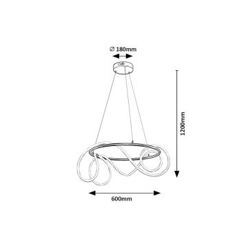 Rabalux - LED Żyrandol na lince LED/54W/230V