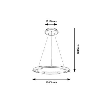 Rabalux - LED Żyrandol na lince LED/45W/230V 3000K/4000K