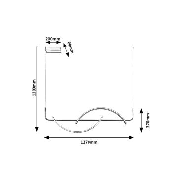 Rabalux - LED Żyrandol na lince LED/35W/230V