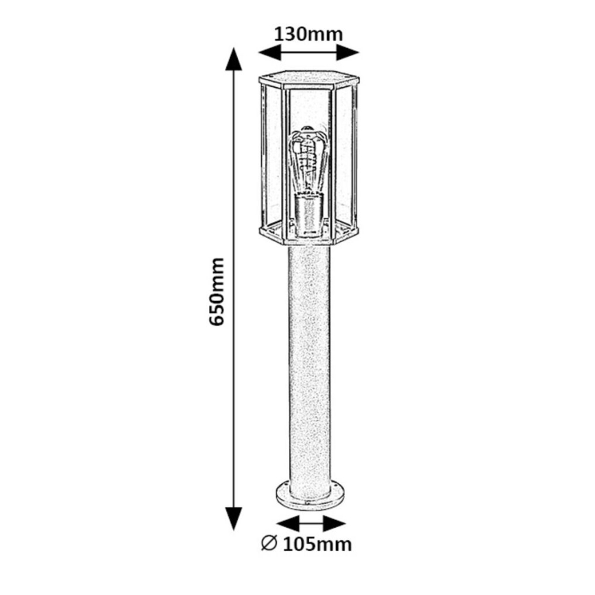 Rabalux - Lampa zewnętrzna 1xE27/40W/230V IP44