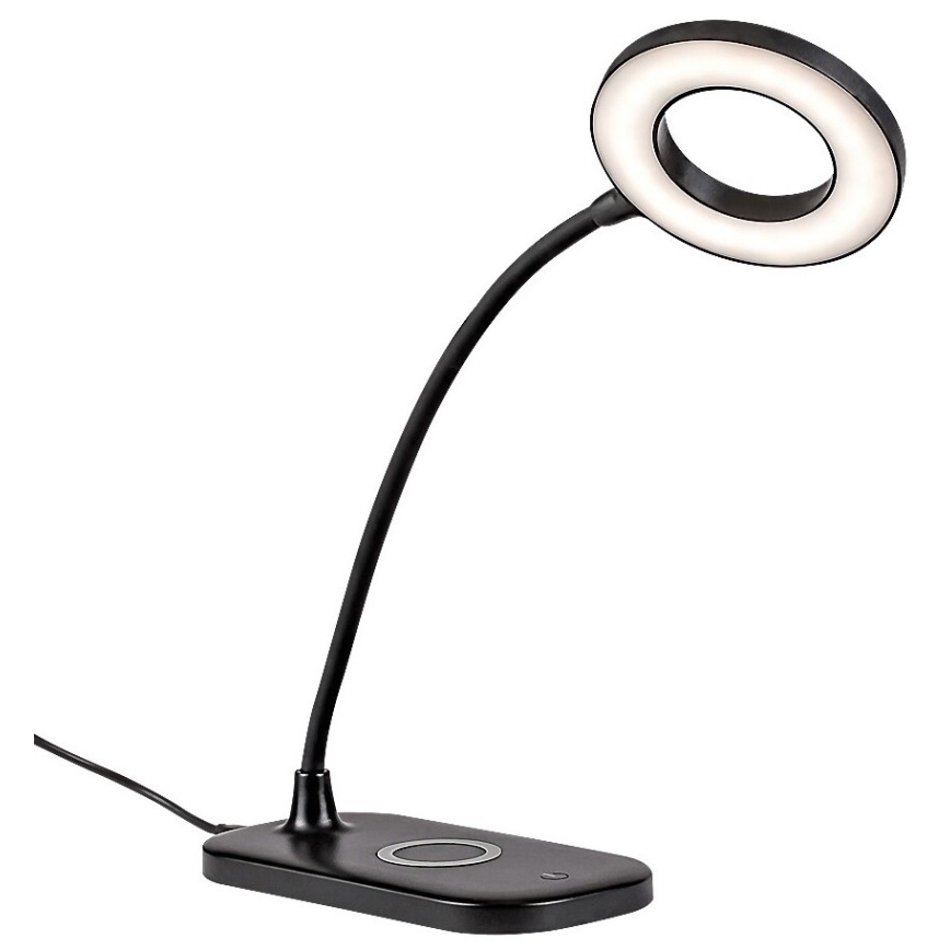 Rabalux - LED Ściemnialna dotykowa lampa stołowa z ładowaniem bezprzewodowym LED/5W/5V 2700-6000K czarne