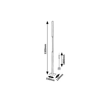 Rabalux - LED Ściemnialna lampa podłogowa LED/33W/230V 3000/4000K czarna