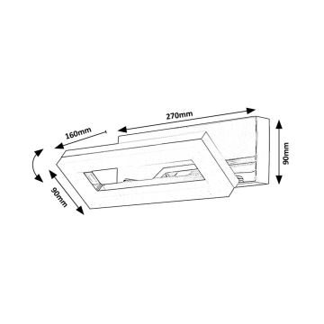 Rabalux - LED Kinkiet łazienkowy LED/15W/230V 4000K IP44