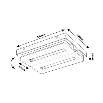 Rabalux - LED Plafon łazienkowy LED/24W/230V 4000K IP44