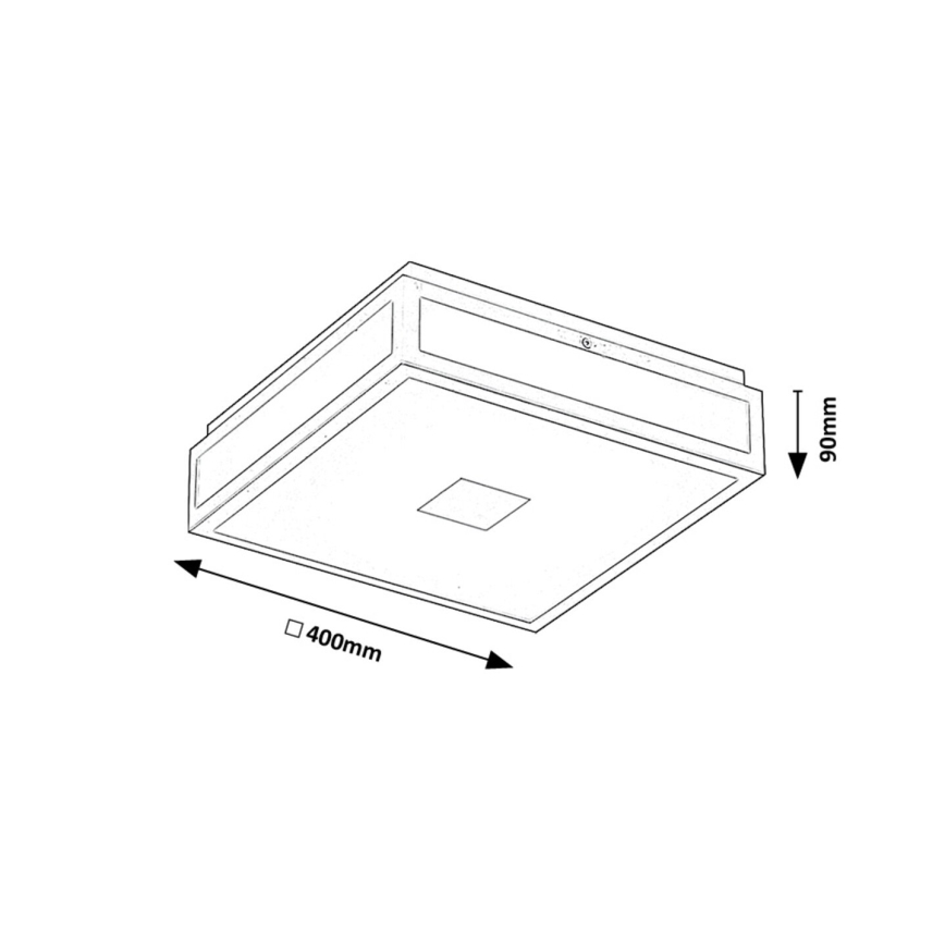 Rabalux - LED Plafon łazienkowy LED/24W/230V IP44 4000K czarny