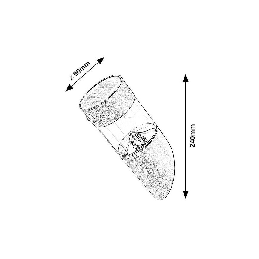 Rabalux - LED Lampa solarna z czujnikiem LED/1,5W/3,7V IP44