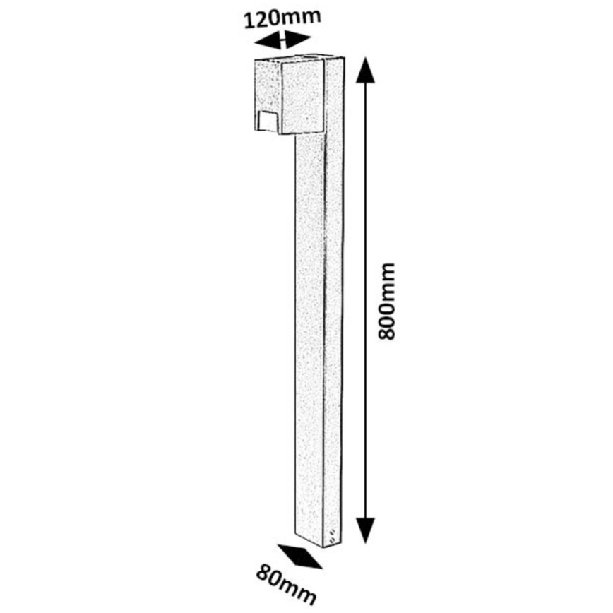 Rabalux - Lampa zewnętrzna 1xGU10/7W/230V IP44 czarny