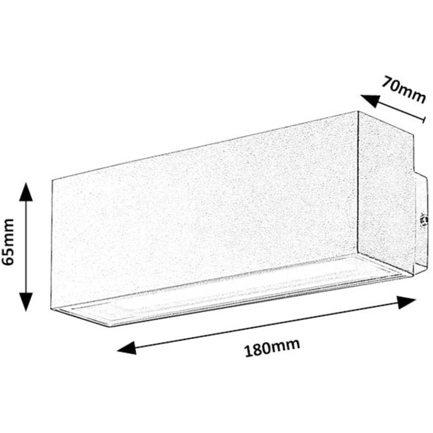 Rabalux - LED Kinkiet zewnętrzny LED/10W/230V IP54 biał