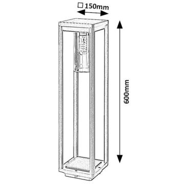 Rabalux - Lampa zewnętrzna 1xE27/15W/230V IP54 czarny