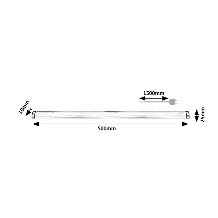 Rabalux - Kuchenna ściemnialna oprawa podszafkowa LED LED/5W/230V 4000K 50 cm