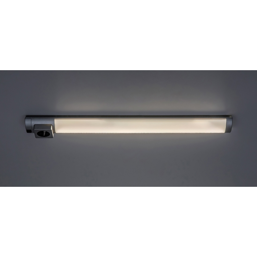 Rabalux - LED Oświetlenie blatu kuchennego z gniazdem LED/5W/230V 4000K matowy chrom