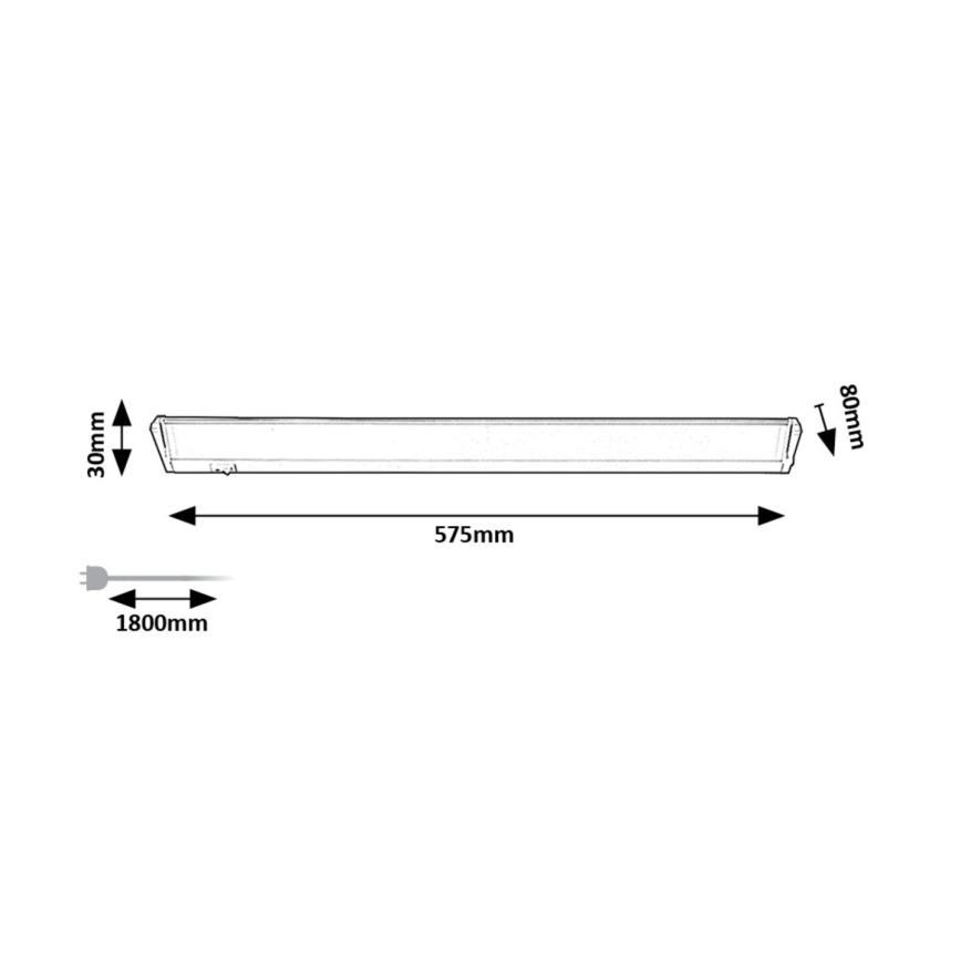 Rabalux - LED Kuchenne oświetlenie podszafkowe LED/10W/230V 4000K 57 cm białe