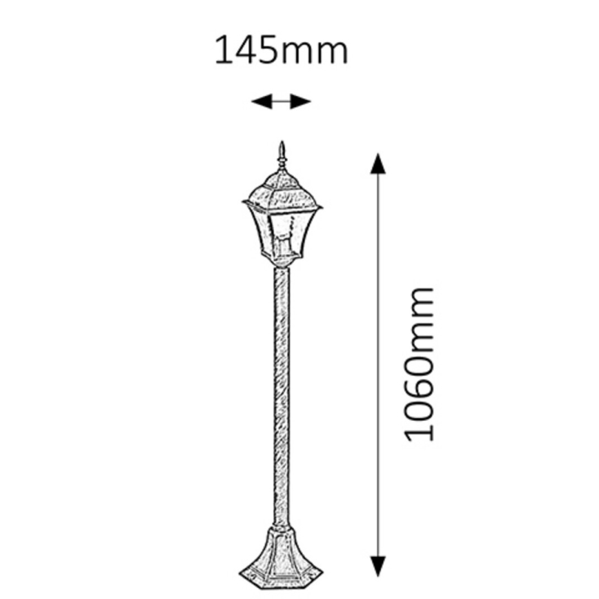 Rabalux  - Lampa zewnętrzna 1xE27/60W/230V IP44