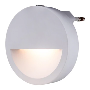 Rabalux - LED Oświetlenie nocne z czujnikiem LED/0,5W/230V 3000K śr. 65 mm