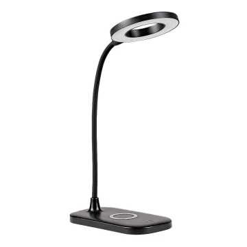 Rabalux - LED Ściemnialna dotykowa lampa stołowa z ładowaniem bezprzewodowym LED/5W/5V 2700-6000K czarne