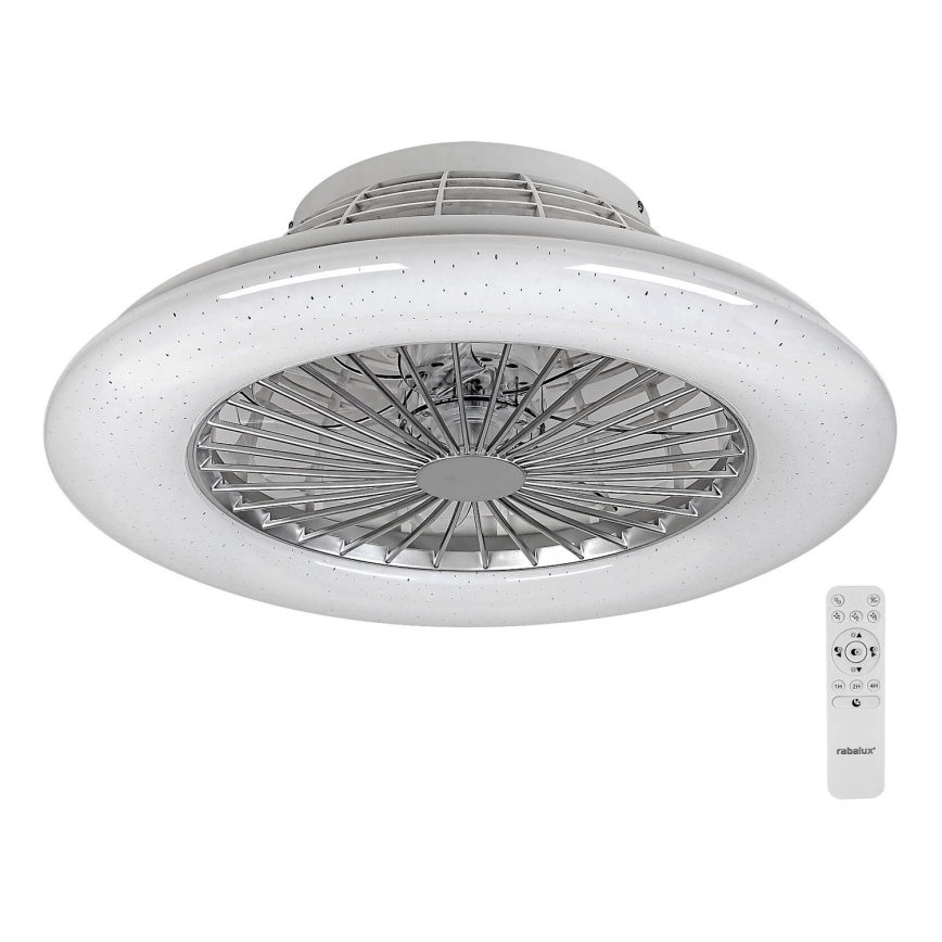 Rabalux - LED Ściemniana lampa sufitowa z wentylatorem LED/30W/230V + pilot 3000-6500K