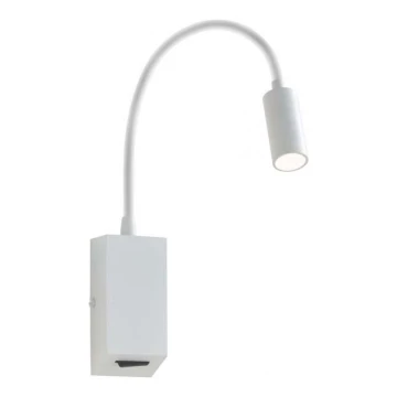 Redo 01-1193 - LED Elastyczna lampka HELLO LED/3W/230V biały