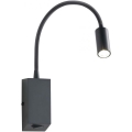 Redo 01-1194 - LED Elastyczna lampka HELLO LED/3W/230V czarny