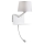 Redo 01-1807 - LED Kinkiet z elastyczną lampką TOMO 1xE27/42W/230V + LED/3W/230V biały