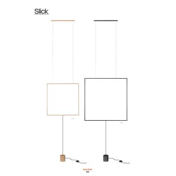 Redo 01-2134 - LED Lampa podłogowa SLICK LED/28W/230V czarna