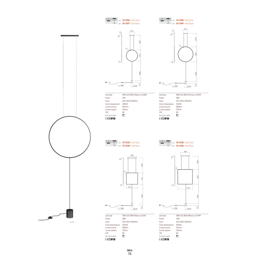 Redo 01-2134 - LED Lampa podłogowa SLICK LED/28W/230V czarna