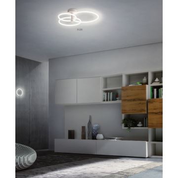 Redo 01-2225 - LED Ściemnialny żyrandol natynkowy SPELL LED/54W/230V 3000K biały