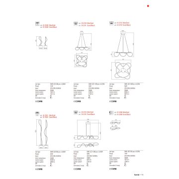 Redo 01-2530 - LED Ściemnialna lampa stołowa CORRAL LED/12W/230V czarna