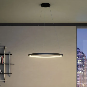 Redo 01-2677 - LED Żyrandol ściemnialny na lince ICONIC LED/60W/230V śr. 78 cm czarne