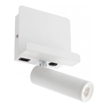 Redo 01-3083 - LED Kinkiet punktowy PANEL LED/3,5W/230V USB biały