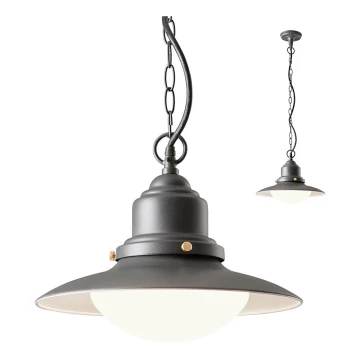 Redo 90094 - Lampa wisząca zewnętrzna na łańcuchu ELIO 1xE27/42W/230V IP44