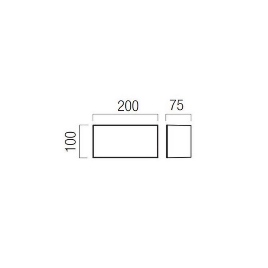 Redo 90326 - LED Kinkiet zewnętrzny KODIAK LED/8W/230V IP65 biały/czarny