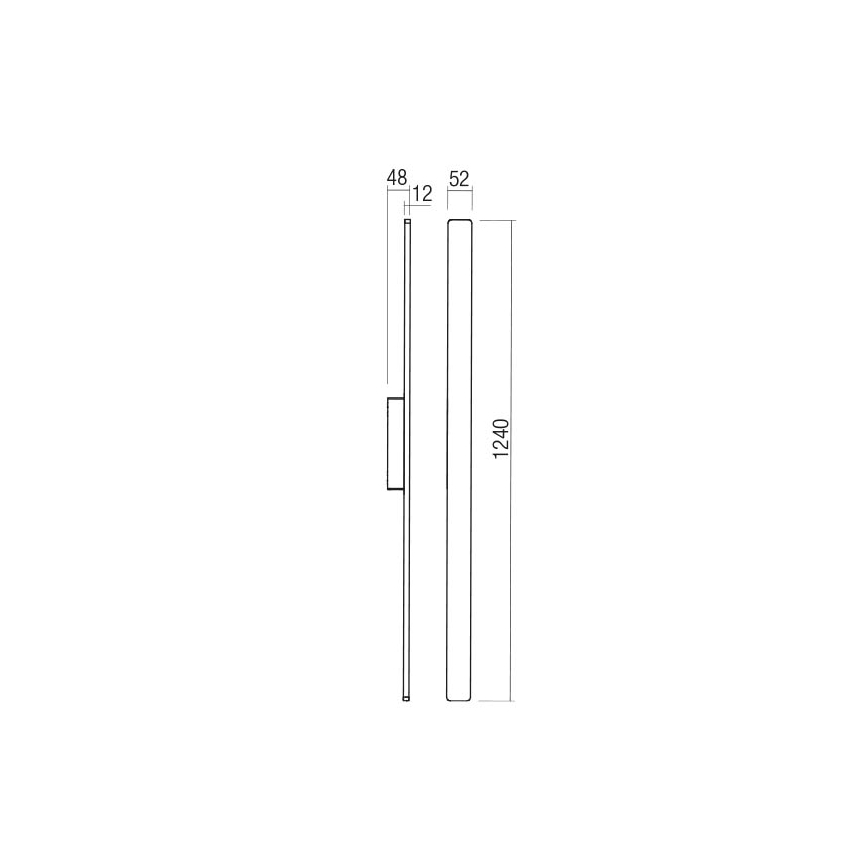 Redo 90430 - LED Kinkiet zewnętrzny REFLEXA LED/20W/230V 3000K IP54 biały