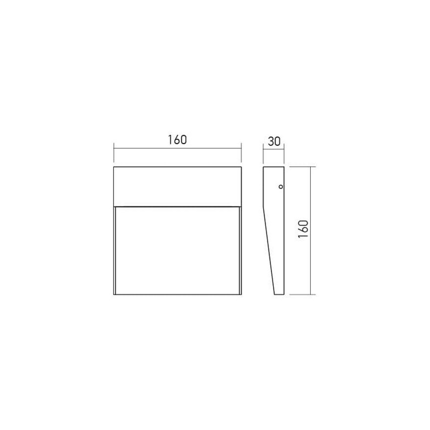 Redo 90478 - LED Kinkiet zewnętrzny LANDER LED/6W/230V IP54 biały