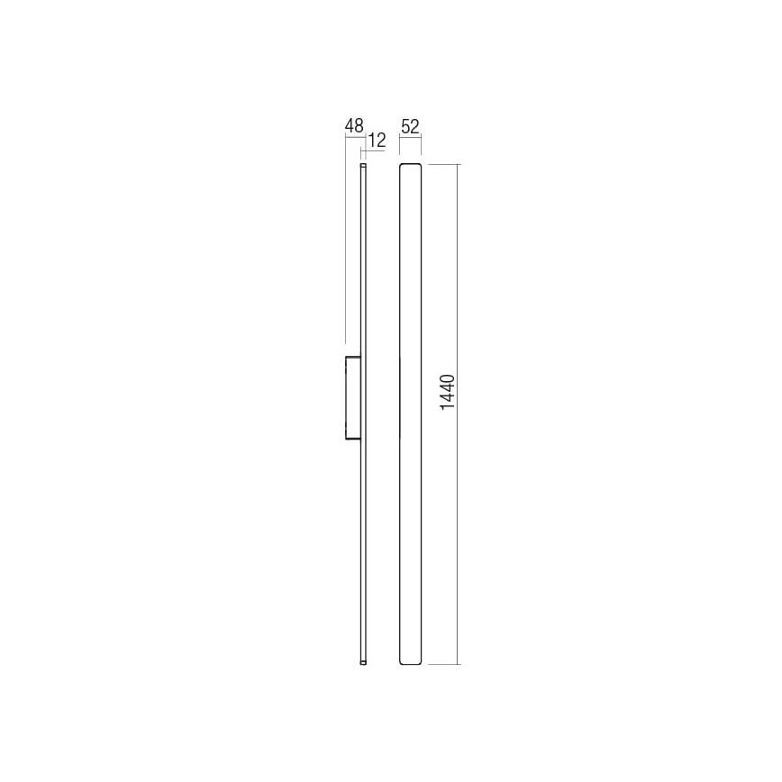 Redo 90624 - LED Kinkiet zewnętrzny REFLEXA LED/24W/230V 3000K IP54 brązowy