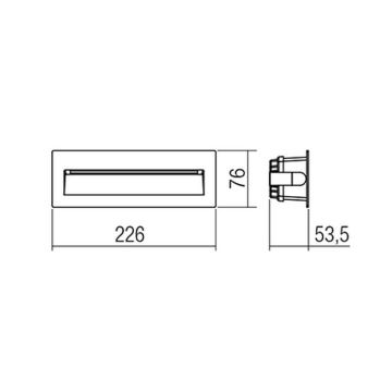 Redo 9092 - LED Oświetlenie schodowe zewnętrzne IGOR LED/6W/230V 3000K IP54 antracyt