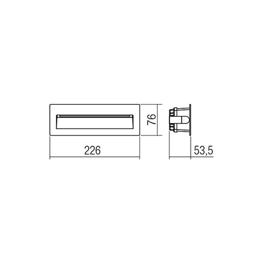 Redo 9092 - LED Oświetlenie schodowe zewnętrzne IGOR LED/6W/230V 3000K IP54 antracyt