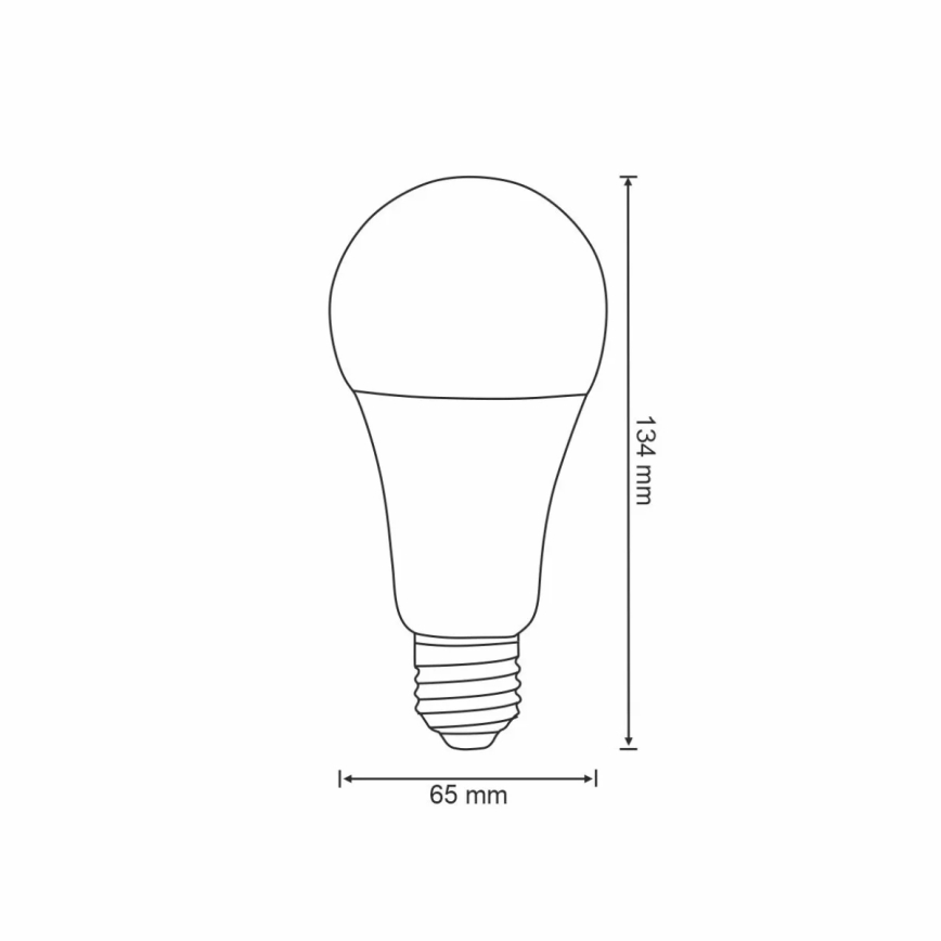 RGBW LED Żarówka ściemnialna A65 E27/11W/230V 2700-6500K Wi-Fi Tuya