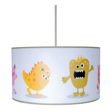 Sanneli 0110 - Dziecięca lampa wisząca MONSTER 1xE27/60W/230V