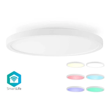 Ściemnialna lampa sufitowa RGBW SmartLife LED/18W/230V 2700-6500K Wi-Fi Tuya