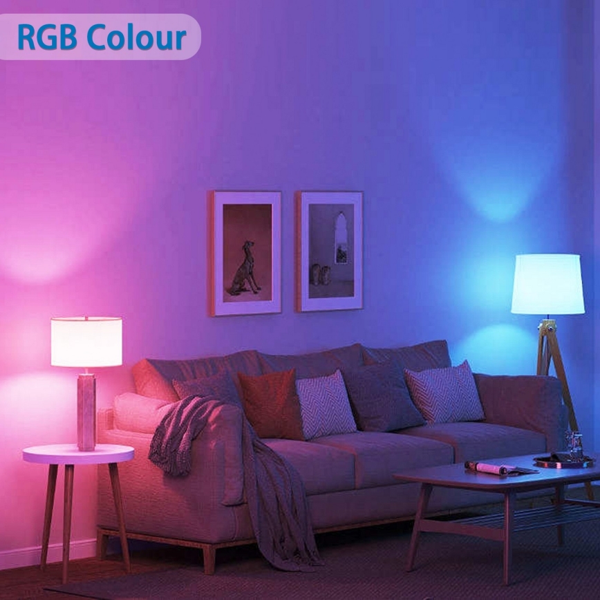 Ściemniana żarówka LED RGBW G45 E27/6,5W/230V 2700-6500K Wi-Fi - Aigostar