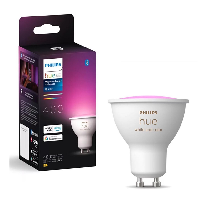Ściemniana żarówka LED RGBW Philips Hue White And Color Ambiance GU10/4,2W/230V 2000-6500K