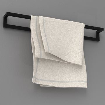 Ścienny wieszak na ręcznik 7x60 cm czarne