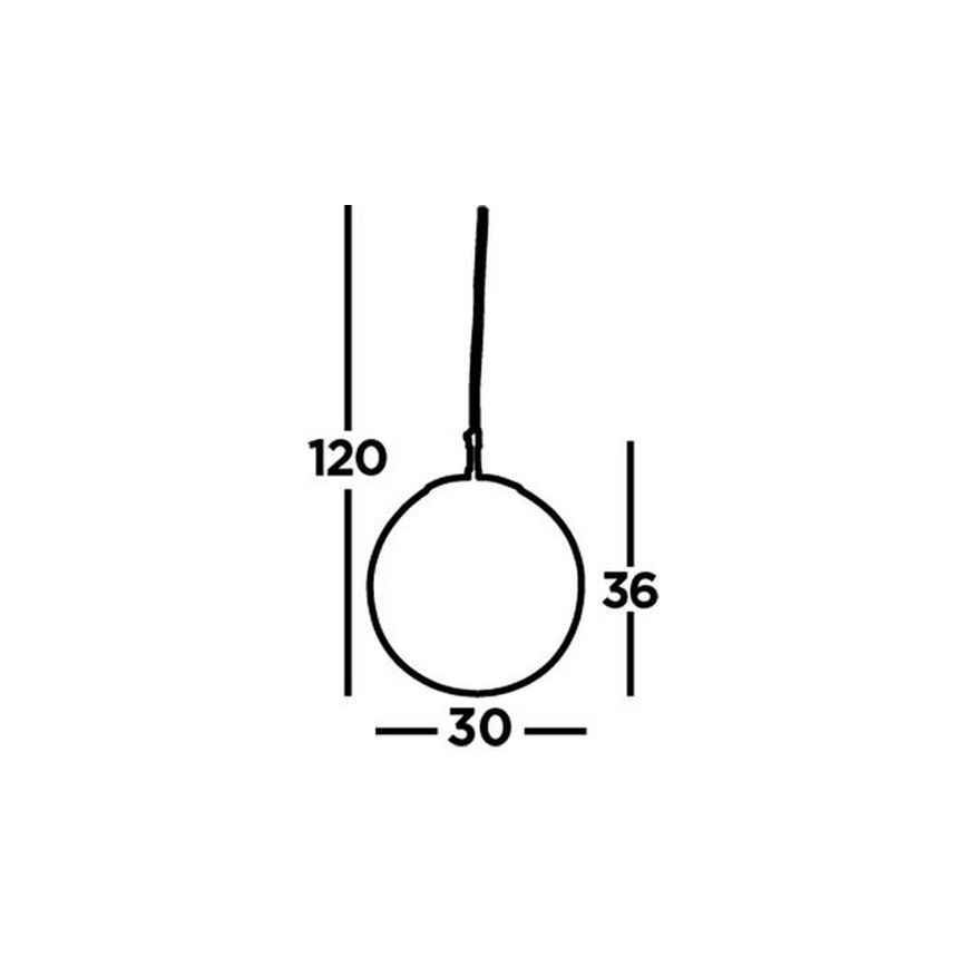 Searchlight - Żyrandol na lince ATOM 1xE27/60W/230V biały/chrom błyszczący