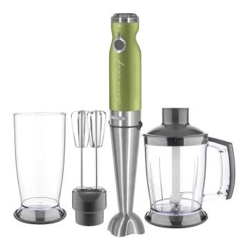 Sencor - Blender kijowy 4w1 1200W/230V stal nierdzewna/zielony