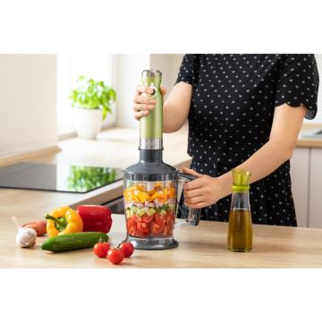 Sencor - Blender kijowy 4w1 1200W/230V stal nierdzewna/zielony