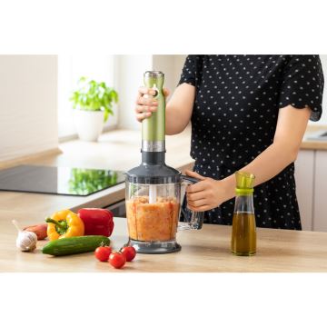 Sencor - Blender kijowy 4w1 1200W/230V stal nierdzewna/zielony