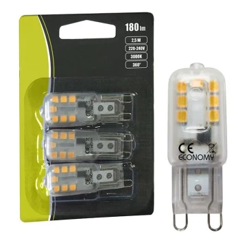 SET 3x LED Żarówka G9/2,5W/230V 3000K