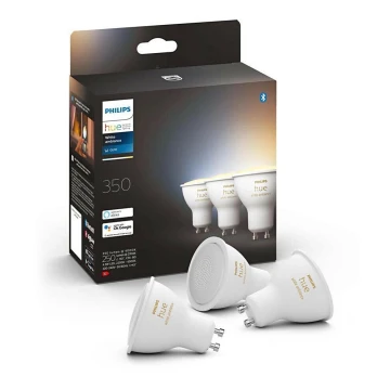 SET 3xLED Ściemniana żarówka Philips Hue WHITE AMBIANCE GU10/4,3W/230V 2200-6500