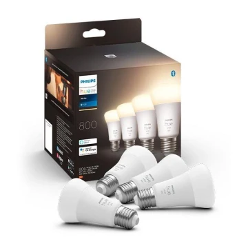 SET 4x LED Ściemniana żarówka Philips Hue WHITE A60 E27/9W/230V 2700K