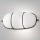 SIRU - Kinkiet CAGE 1xGX53/10W/230V 22 cm czarny/biały szkło weneckie